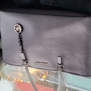 A Michael Kors pink  large multi pocket purse